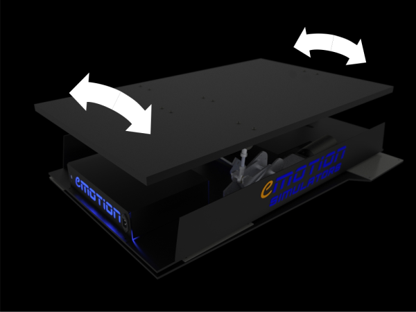 e2X TL pitch roll and traction loss motion platform for PC and console
